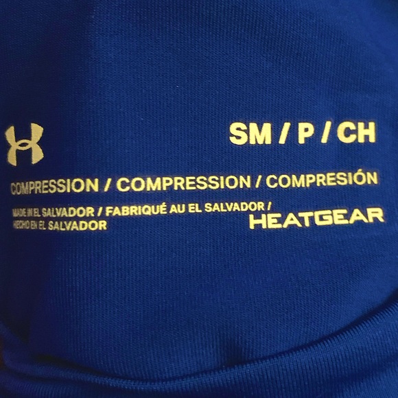 Under Armour Men's Armour HeatGear Compression Long-Sleeve T-Shirt , Royal Blue - Picture 6 of 11